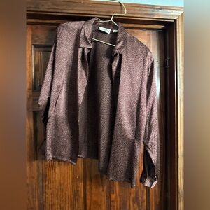 Linda Allard Ellen Tracy High End silk blouse size 14